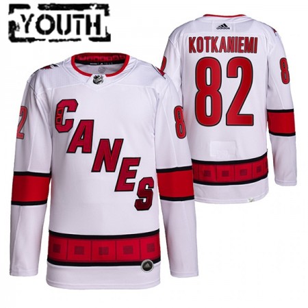 Barn Ishockey Carolina Hurricanes tröja Jesperi Kotkaniemi 82 Adidas 2019-20 Vit Authentic